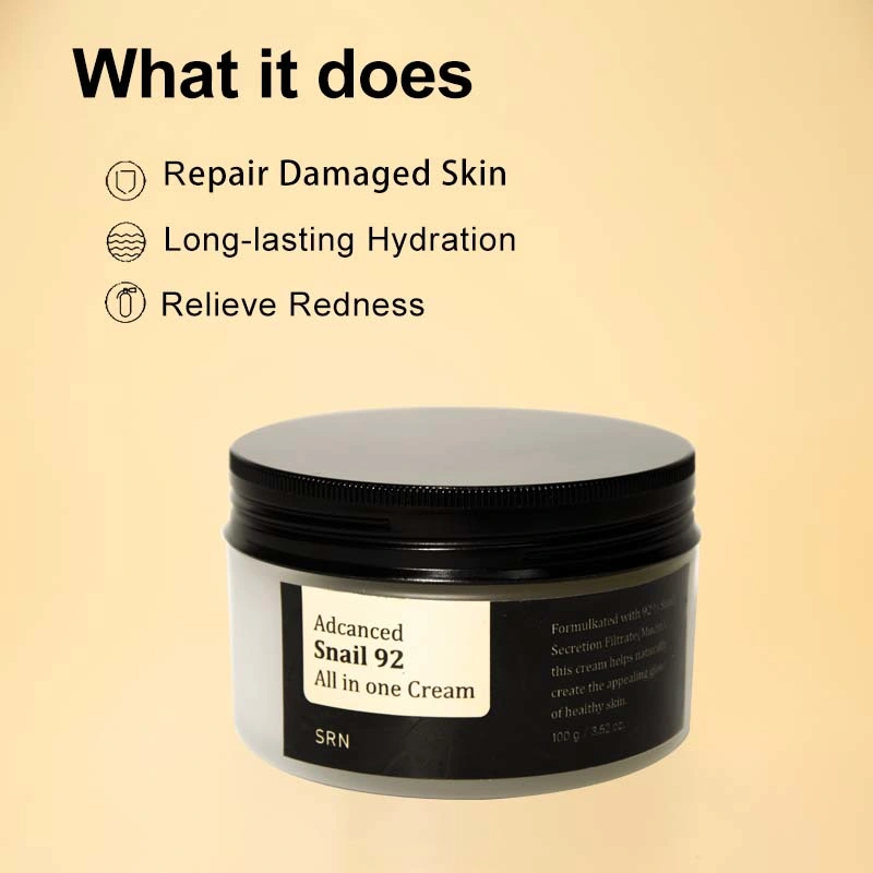 OEM Snail Secretion Filtrate Face Cream Repairing Anti Aging Skin Revitalizer Moisturizer