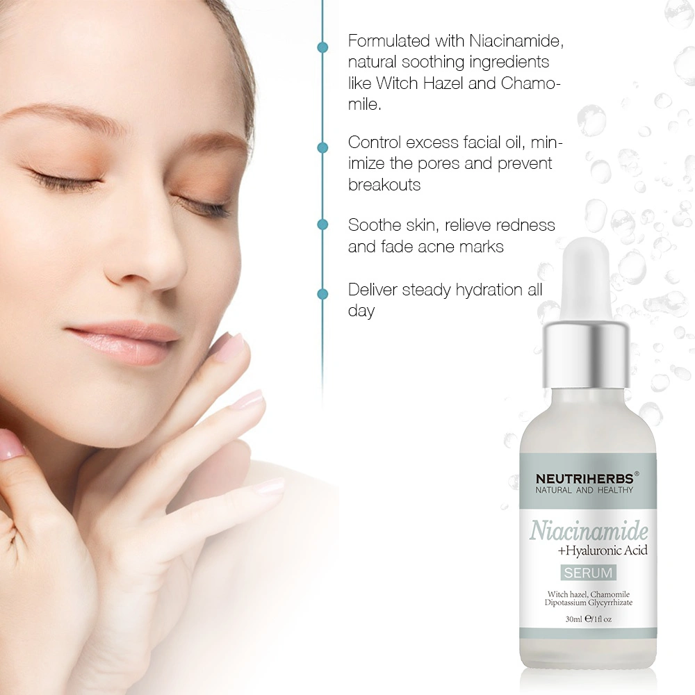 Private Label Whitening Skin Minimizing Large Open Clogged Pore Niacinamide Serum