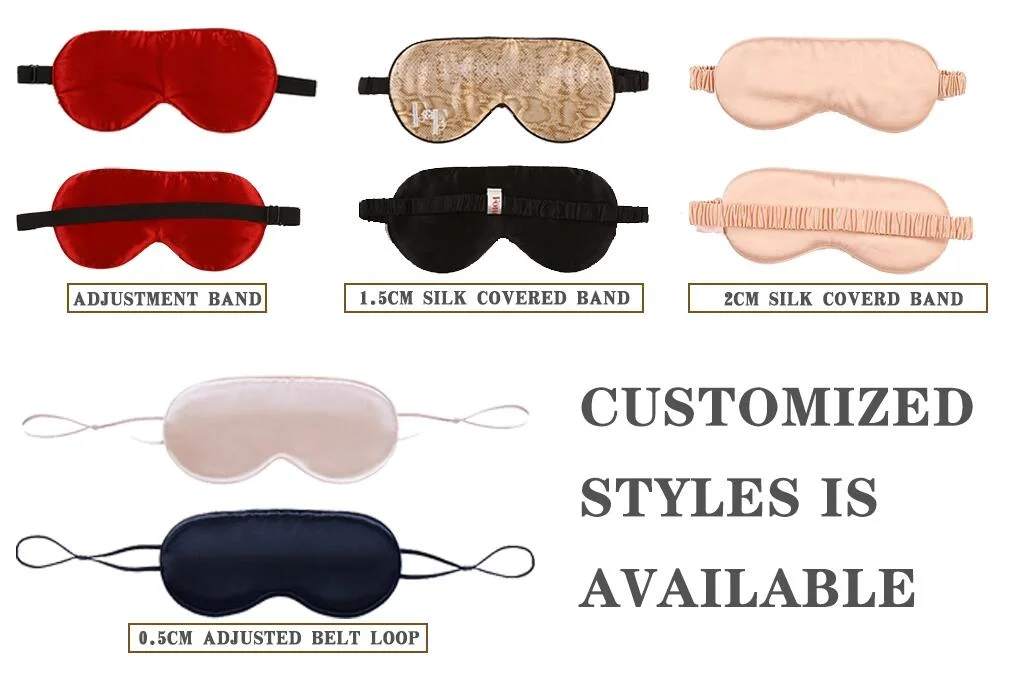 Customize Double Layer Travel Silk Sleep Eye Mask