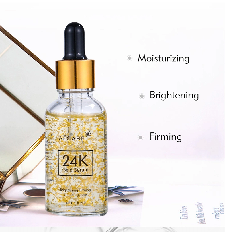 Best Anti-Aging Whitening Nourishing Collagen Organic Pure 24K Gold Serum Private Label