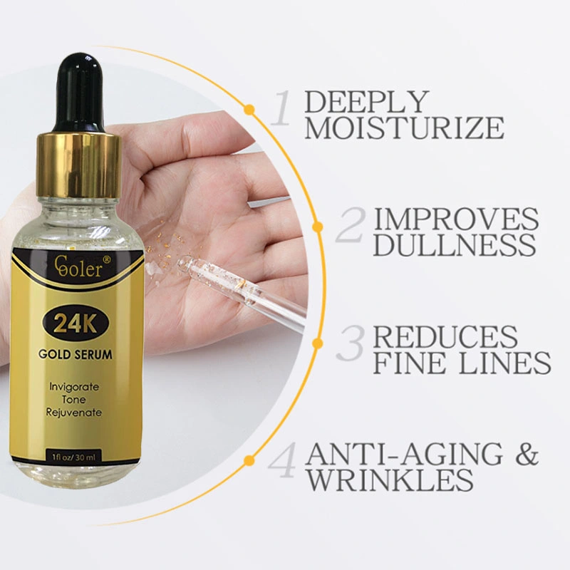 OEM Natural Anti-Aging Anti-Wrinkle 24K Gold Serum Oil