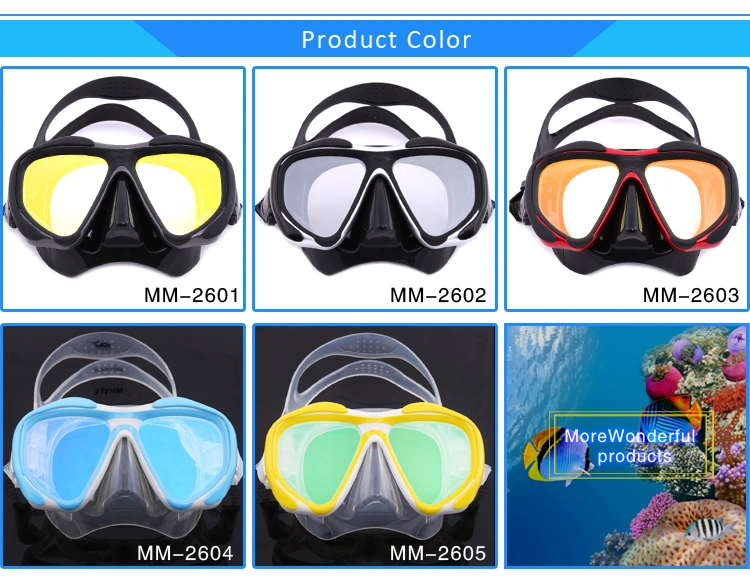 Detachable Pieces Myopia Lens 100%Silicone Diving Masks