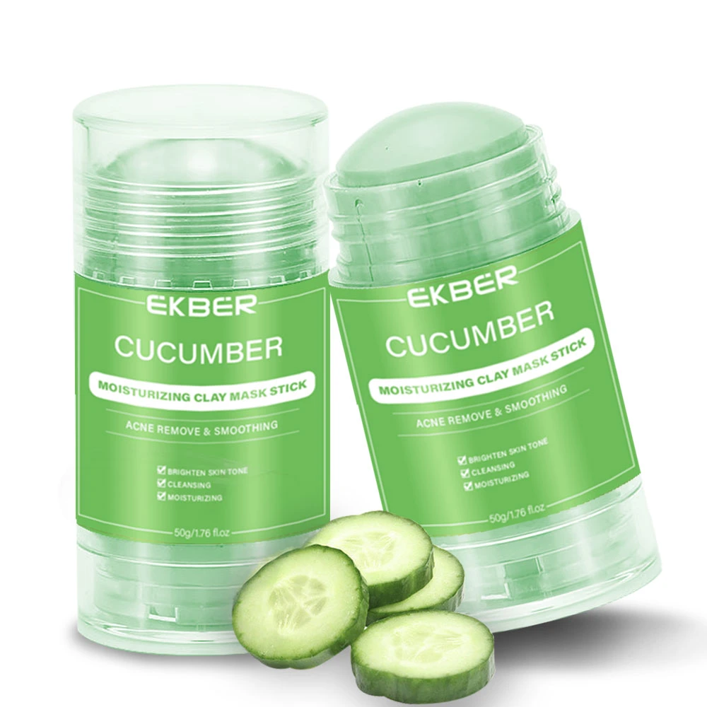 Private Label Cleansing Natural Organic Green Cucumber Face Clay Mud Mask Stick