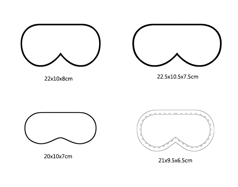 Customize Double Layer Travel Silk Sleep Eye Mask