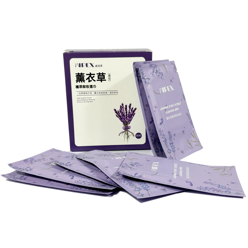 OEM Biodegradable Cleansing Wipes Facial Wipes for Makeup Removing