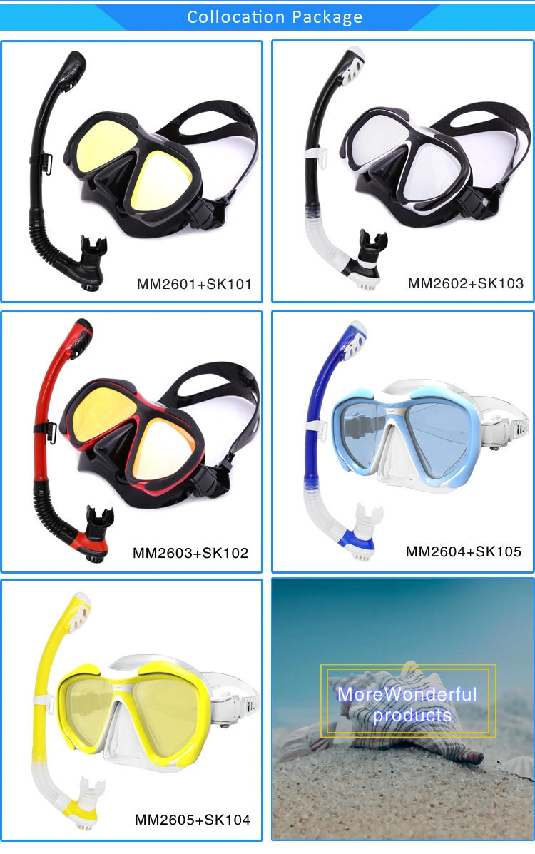 Detachable Pieces Myopia Lens 100%Silicone Diving Masks