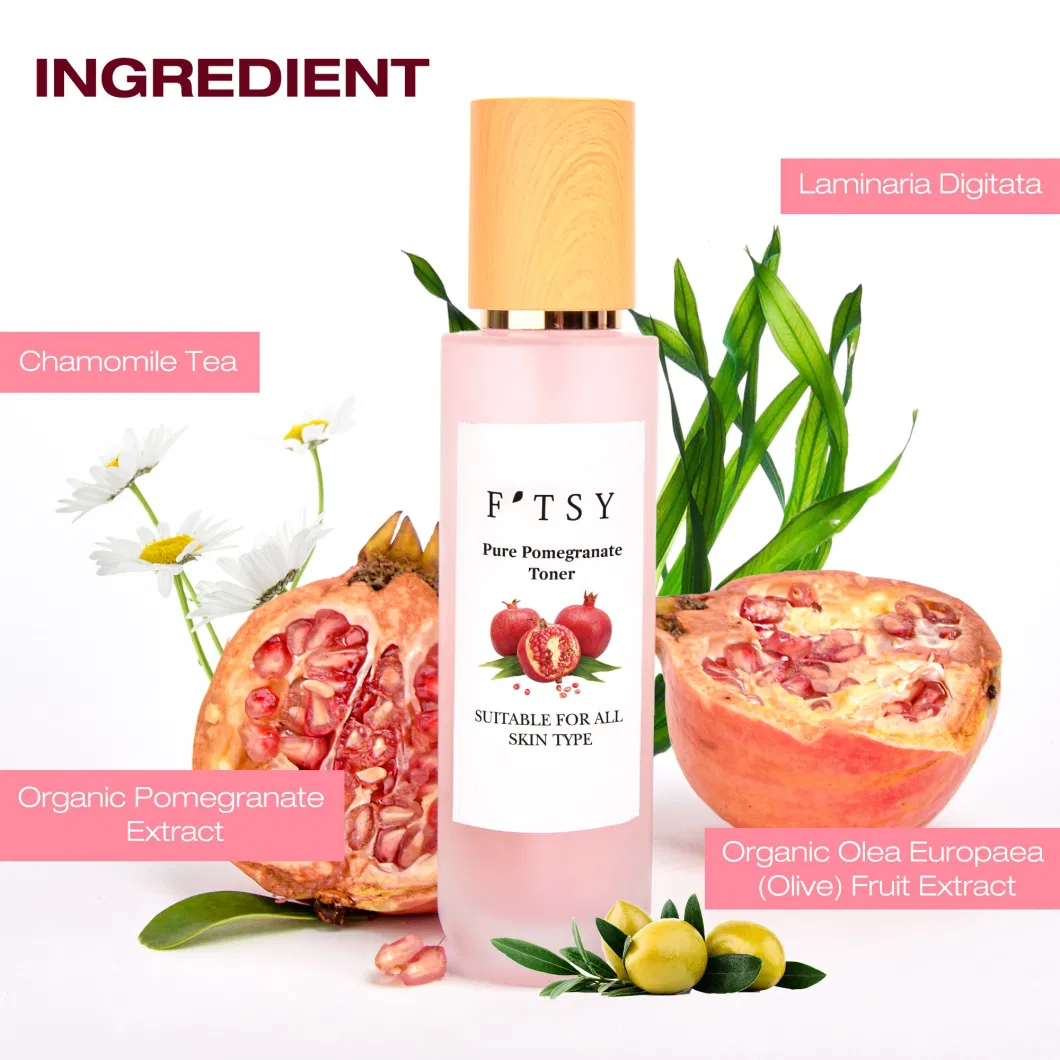 Private Label Vegan Anti Aging Hydrating Moisturizing Pomegranate Facial Toner