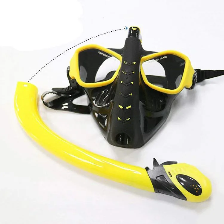 Full Dry Detachable Breathing Tube Silica Gel Coated Diving Mirror Snorkeling Mask