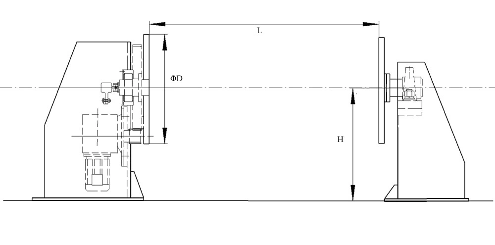 Moving Tail Stock Positioner and Lift Positioner for Floor Turning Table and Head Tail Positioner and Cradle Posotioner Double Column Elevating Positioner