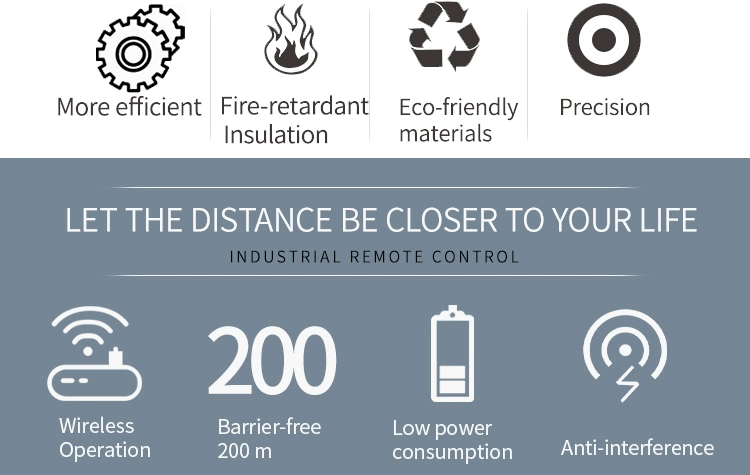 Emergency Stop Industrial Remote Control Wireless for Diamond Wire Saw Machine and Welding Manipulators