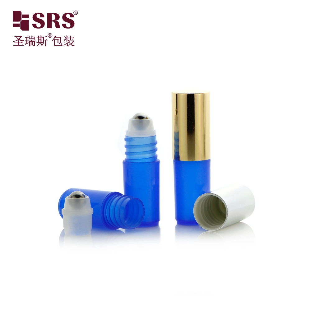 Empty 3ml Small Roll On Bottles PP PCR Plastic Eye Serum Container With Massage Roller Ball