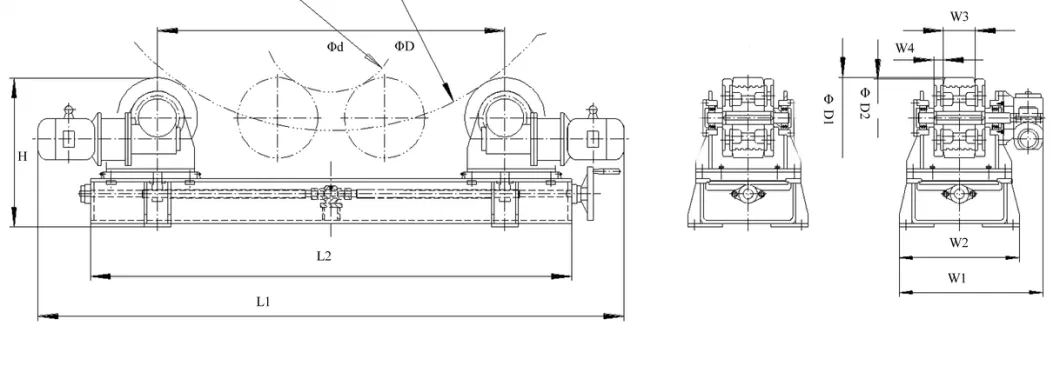 Pipe Weld Positioner Elbow Pipe and Welding Vessel Roller and Turning Rolls