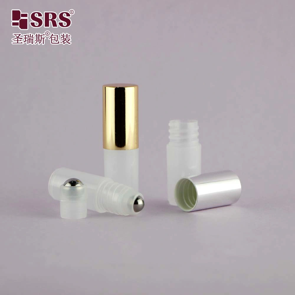 Empty 3ml Small Roll On Bottles PP PCR Plastic Eye Serum Container With Massage Roller Ball