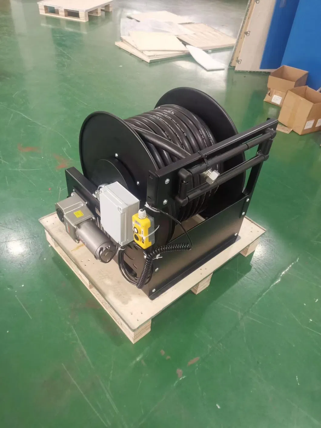 Electric Extension Automatic 24V DC Motorized Driven Cable Reel