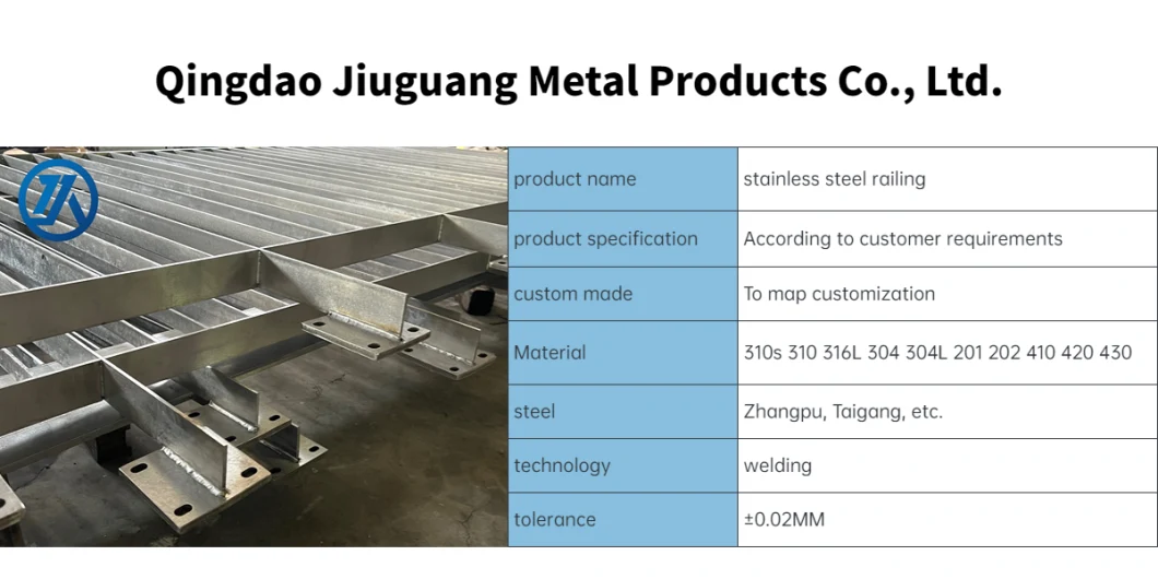 High-Quality Stainless Steel Welding 201 304 316 Guardrail Column Custom