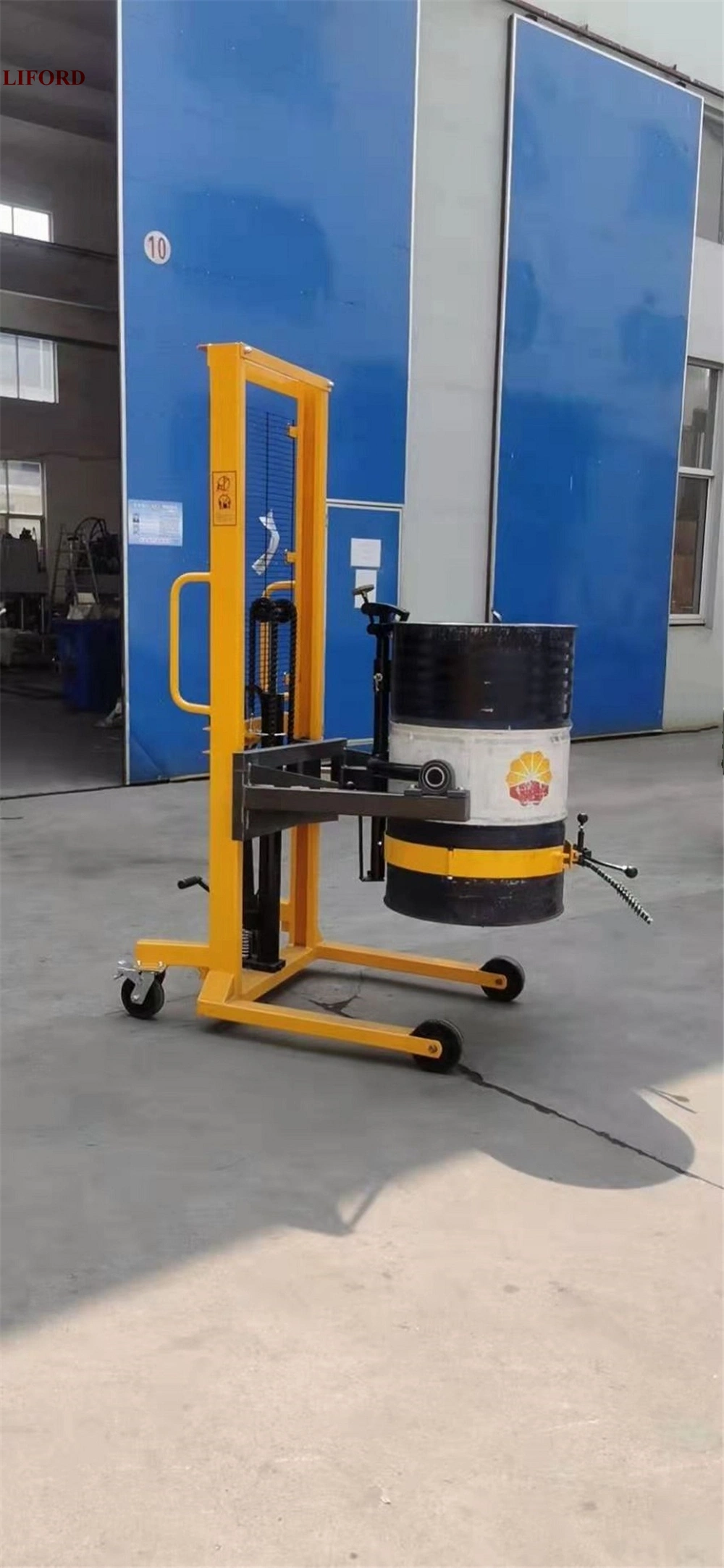 450kg Capacity 1.5m Lifting Height Hydraulic Drum Rotator