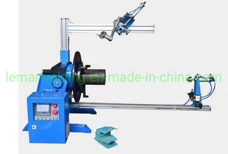 30kg 50kg 100kg Pipe Flange Dual Guide Rail Pneumatic CNC Welding Positioner