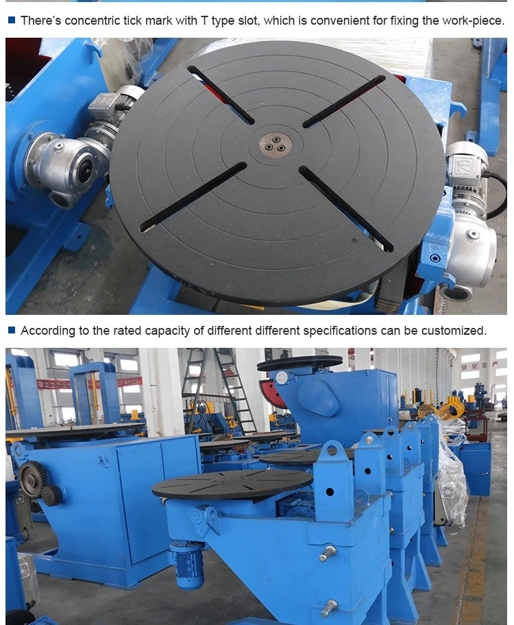 Welding Turning Table Height Adjustable Industrial Turntable Flange Welding Positioner 10t