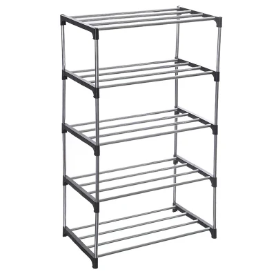 Multi-Layer Stainless Steel Shoe Rack Easy Assemble Storage Cabinet Home Organizer Shoe Rack