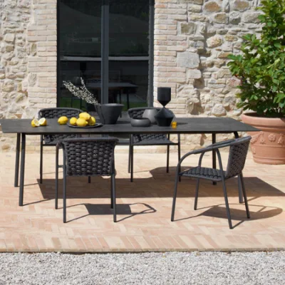 Modern Outside Cheap Garden Patio Plastic Wood Outdoor Tables