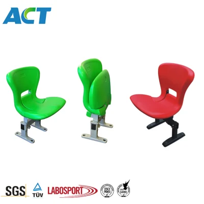 Without Armrest Style Durable Folding Plastic Seats Tip up Stadium Chair