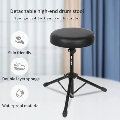 Wholesale Price Music Stool Black Metal Practice Drum Throne/African Drum Seat/Folding Electric Drum Stool Chair