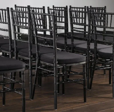 PP Hotel Wedding Event Black Tiffany Plastic Resin Chiavari Chair