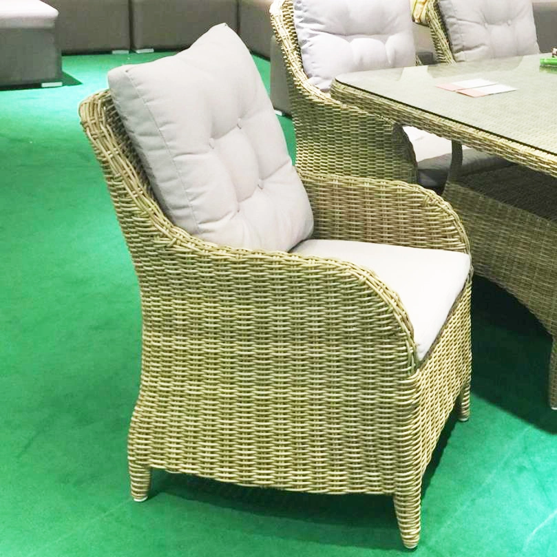 Wicker Furniture Rattan Dining Sets Wicker Set Table with Glass Top (TG-HL28)