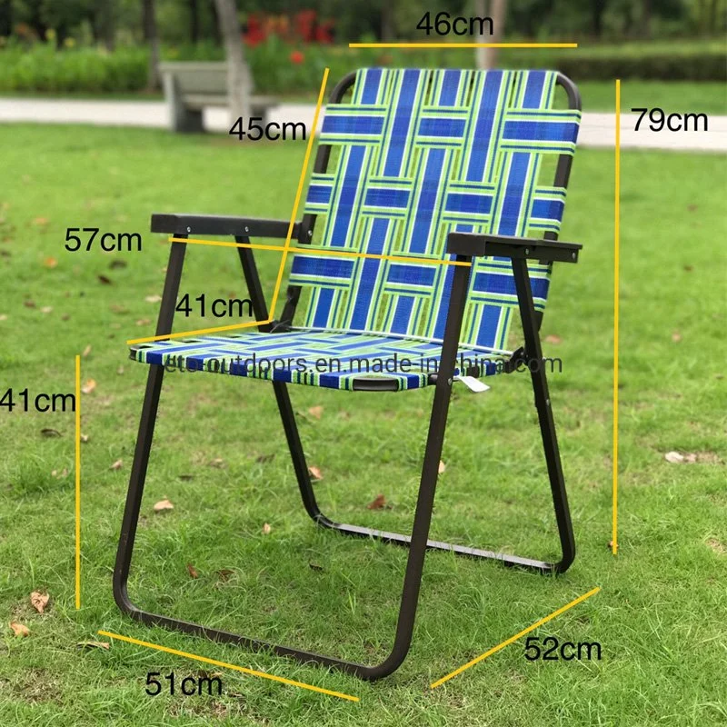 Lightweight Foldable Beach Chair Lawn Chair Garden Chair Camping Chair with Armrest