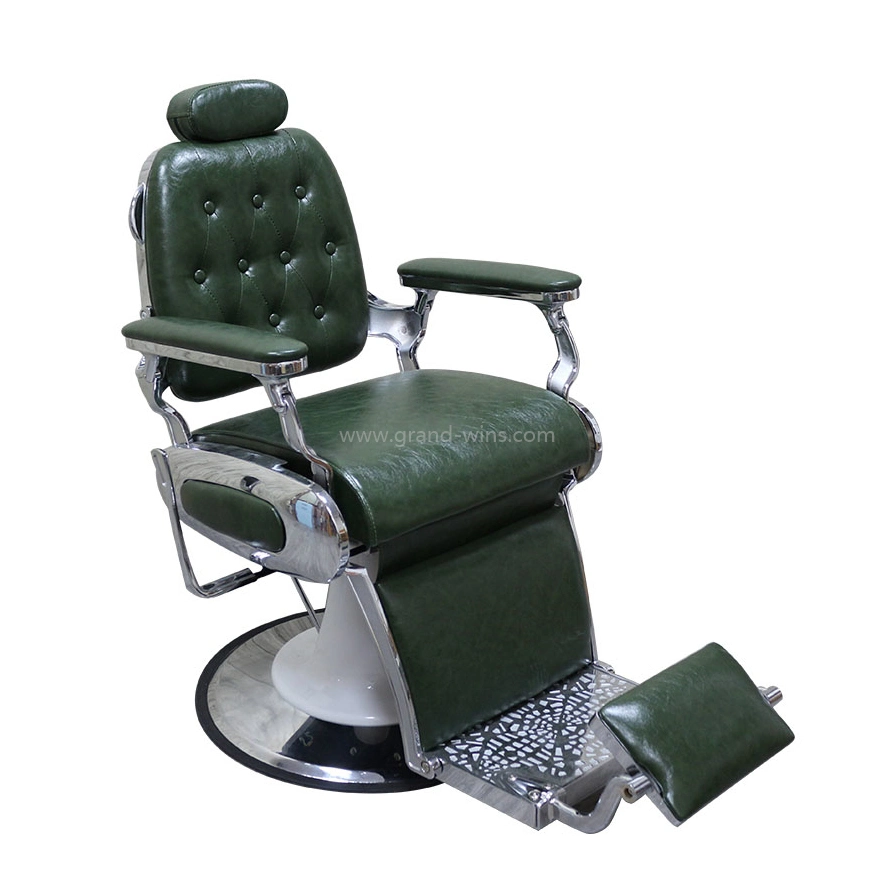 Foshan Factory Gold Frame Leather Salon Chair for Hairdressing Shop