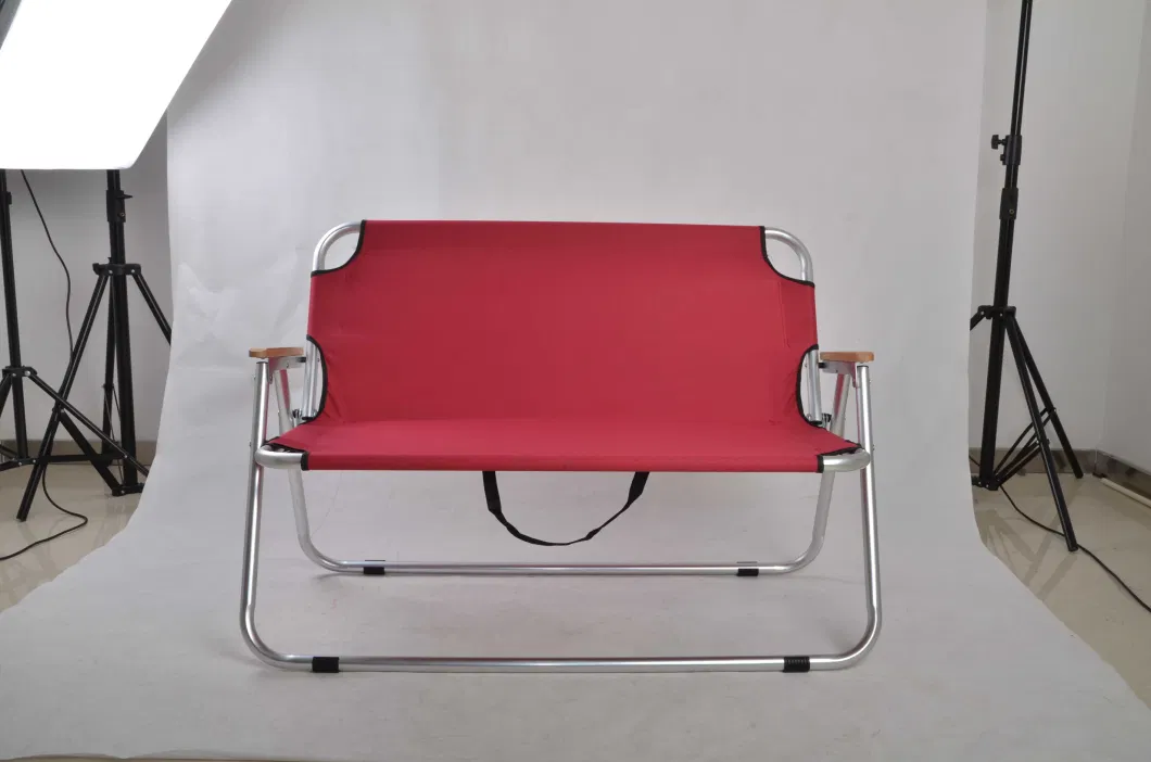 Outdoor Indoor Folding Double Seats Garden Bench Camping Chair