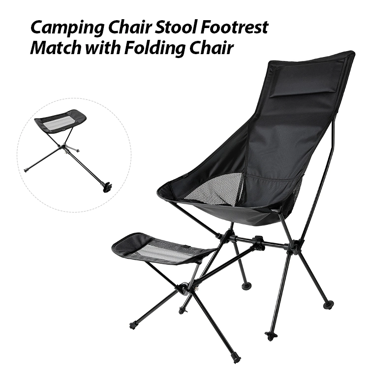 Camping Accessories Outdoor Folding Footrest Portable Recliner Footrest Extended Leg Stool Used with Camping Chair