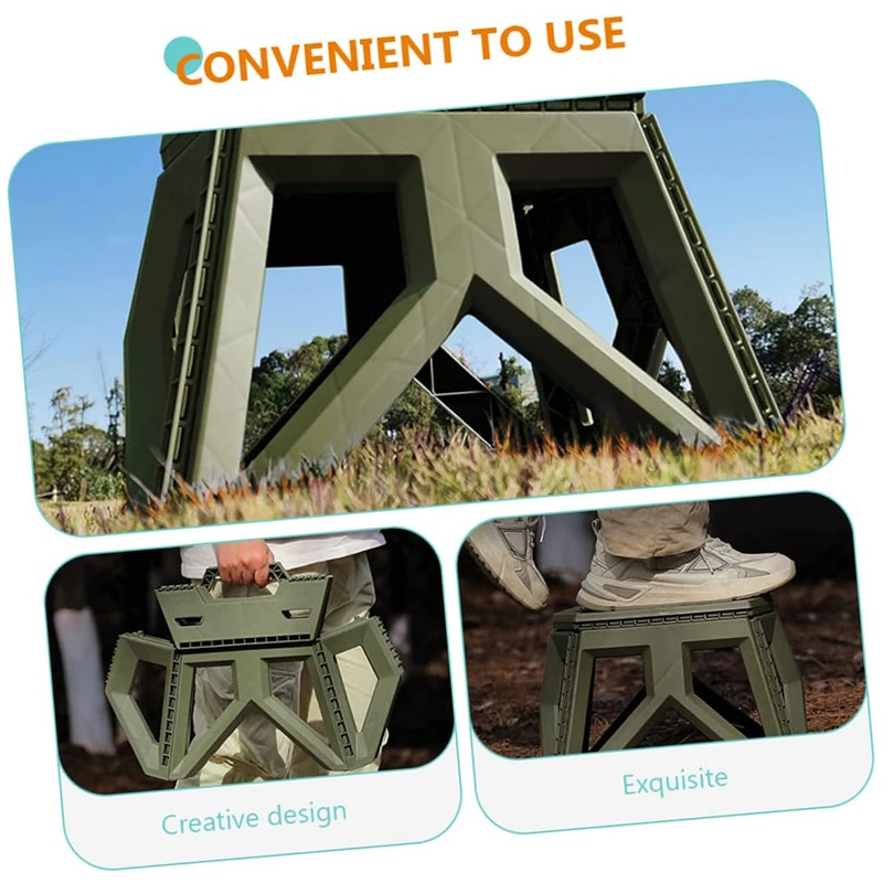 Custom Sturdy Portable Collapsible Telescopic Seat Camping Chair Retractable Folding Stool