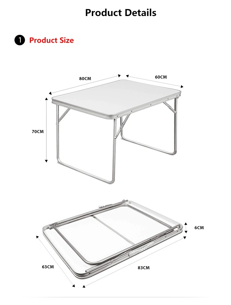 Lightweight Portable Folding Aluminum Alloy Picnic Table