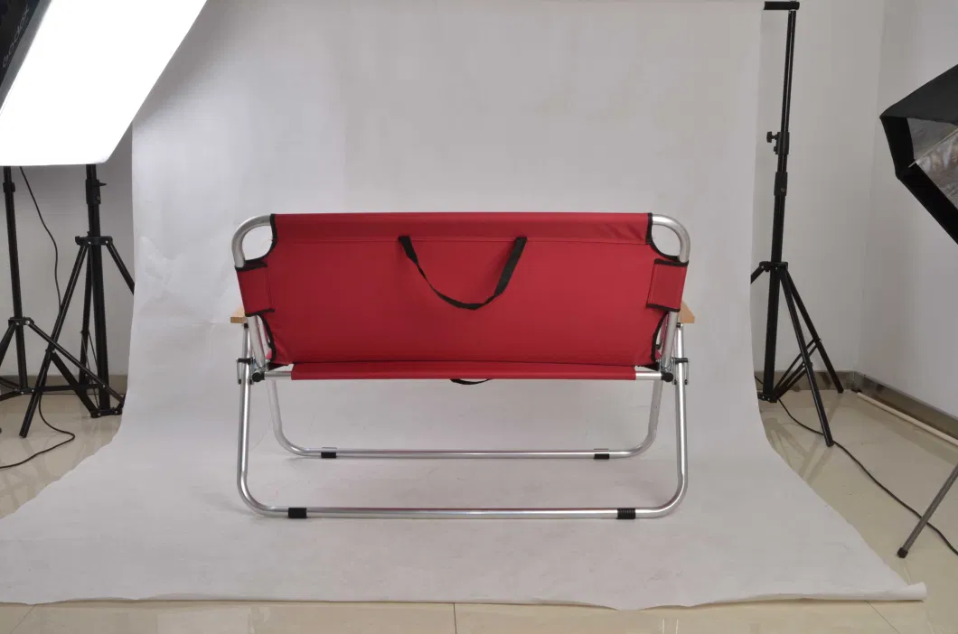 Outdoor Indoor Folding Double Seats Garden Bench Camping Chair