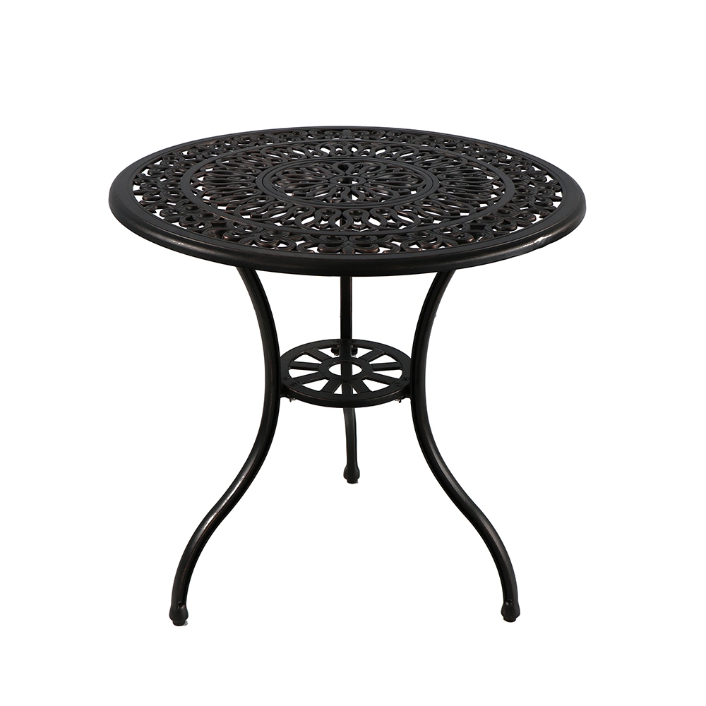 Cast Aluminum Outdoor Dining Table Garden Picnic Table