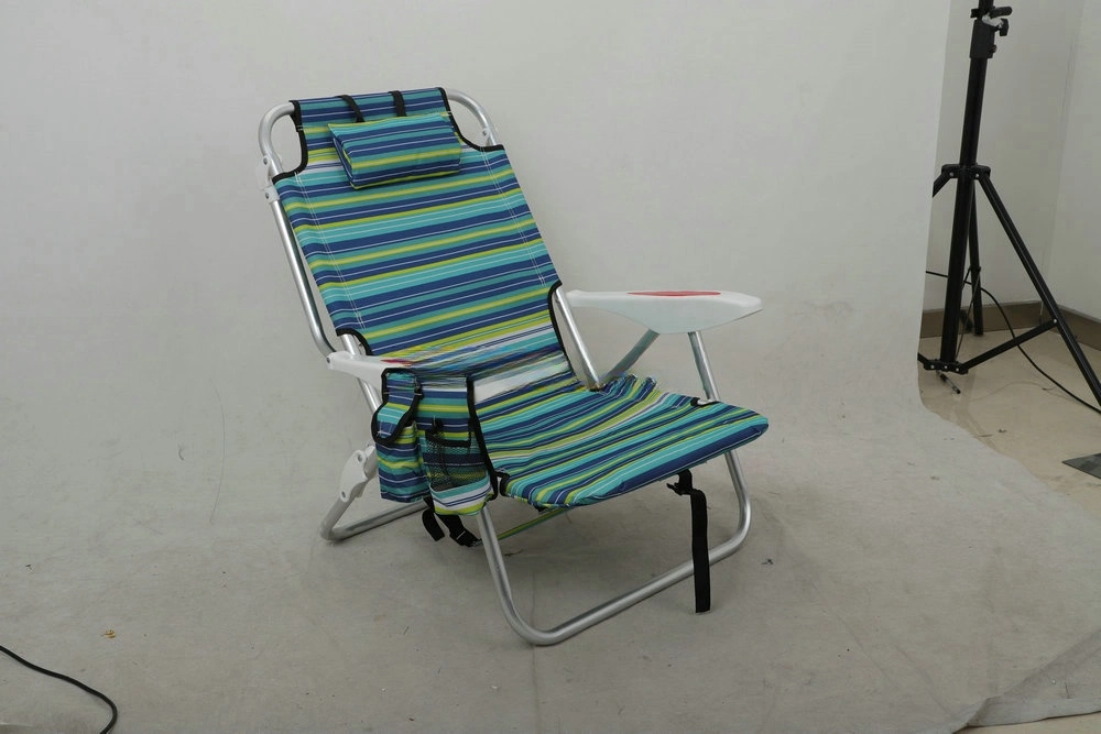 Wholesale Outdoor Beach Folding Aluminium Tube Sand Camping Chair Beach Camp Chairs