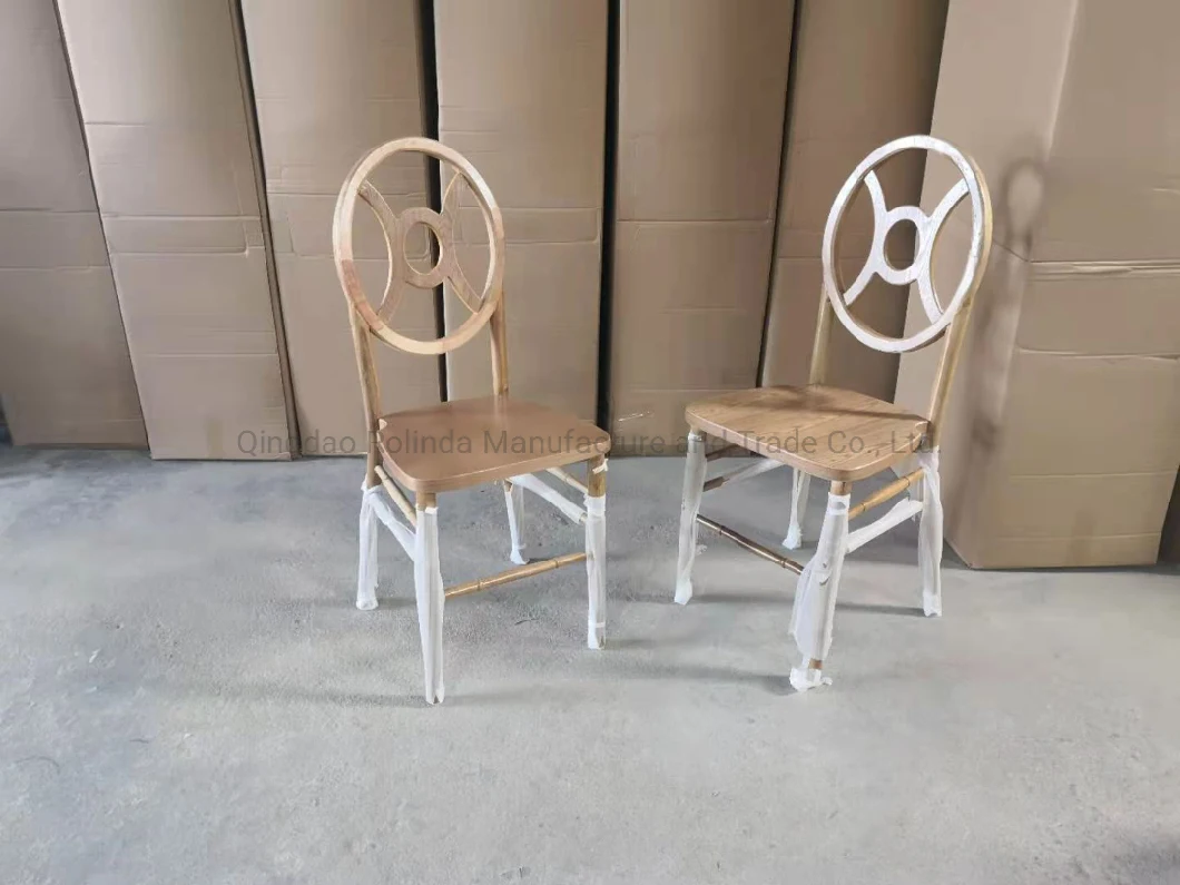 Popular Cheaper Price Powder Coating Commercial Furniture Restaurant Vintage Industrial Stackable Solid Wood Phoenix Round Back Dining Chair