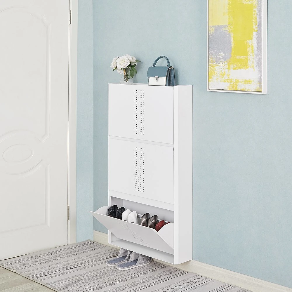 Hot Sale Modern Shoe Storage Cabinets Metal Shoe Rack Cupboard Scarpiera