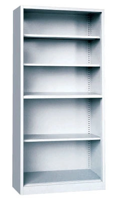 Open Door Metal Cupboard Shoe Box Book Shelf with Four Adjustable Shelves