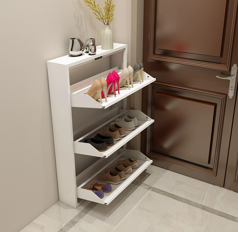 Shoe Cabinet Wall Mounted Living Room 3 Drawer Shoe Cabinet