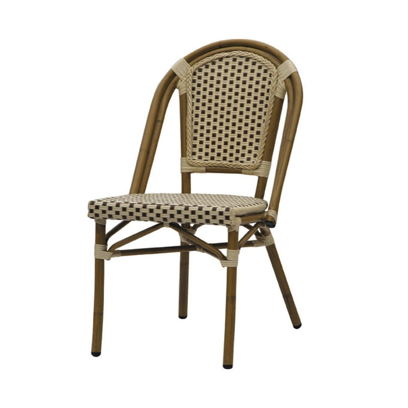 European Outdoor Restaurant French Bistro Rattan Cafe Arm Chairs