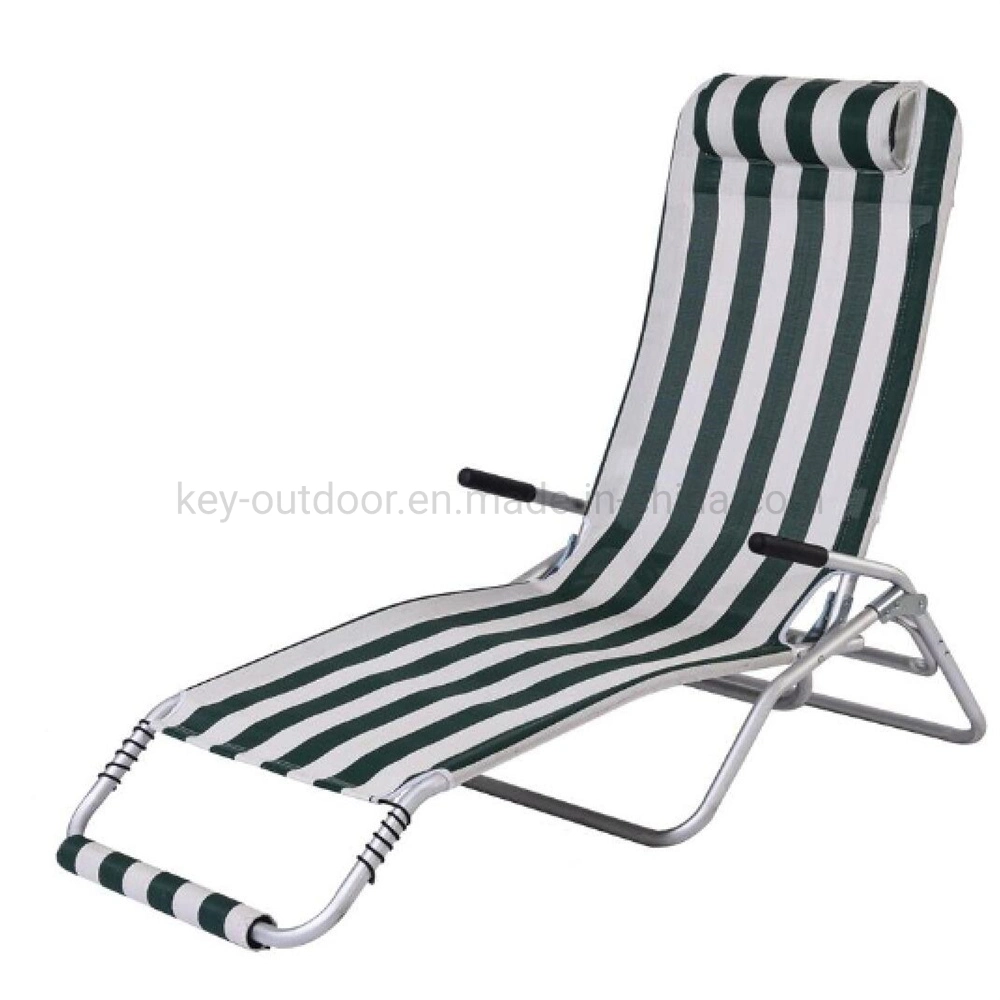 Garden and Swimming Pool Furniture Camping Folding Outdoor Fishing Lounger Beach Chair with Headrest