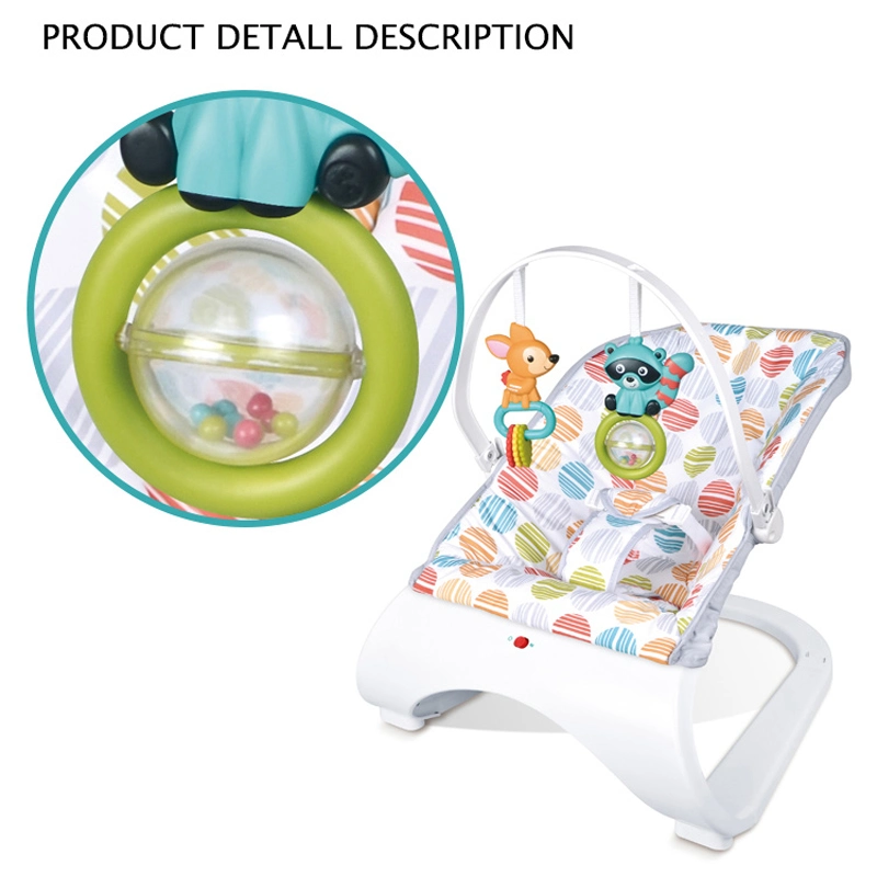 Portable Baby Electric Soothing Rocking Chair Hanging Toys Vibration Bounce Chair Folding Safety Soft Baby Nest Lounger Bed Baby Swing Chair