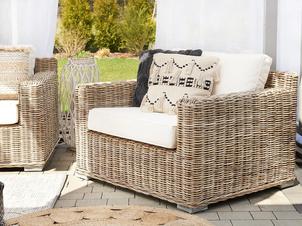 Rattan 3 PCS Ready to Ship Outdoor Furniture Modern Patio Furniture Aluminum Rattan Sofa