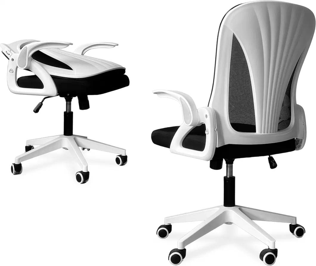 Folding Office Chair for Small Spaces Ergonomic Mesh Computer Chair for Bedroom Desk Chair for Home Work