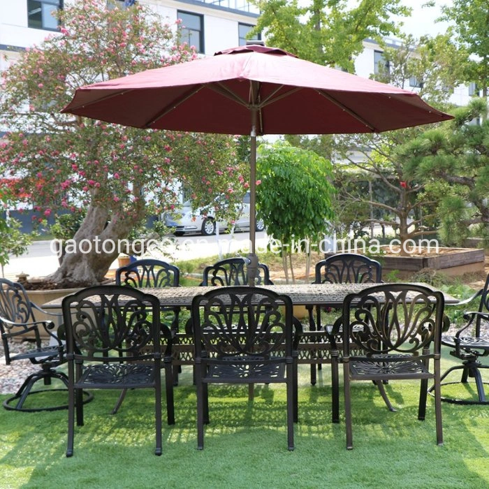 Cast Aluminium Cafe Bistro Set Patio Garden Outdoor Furniture Table and Chairs Set