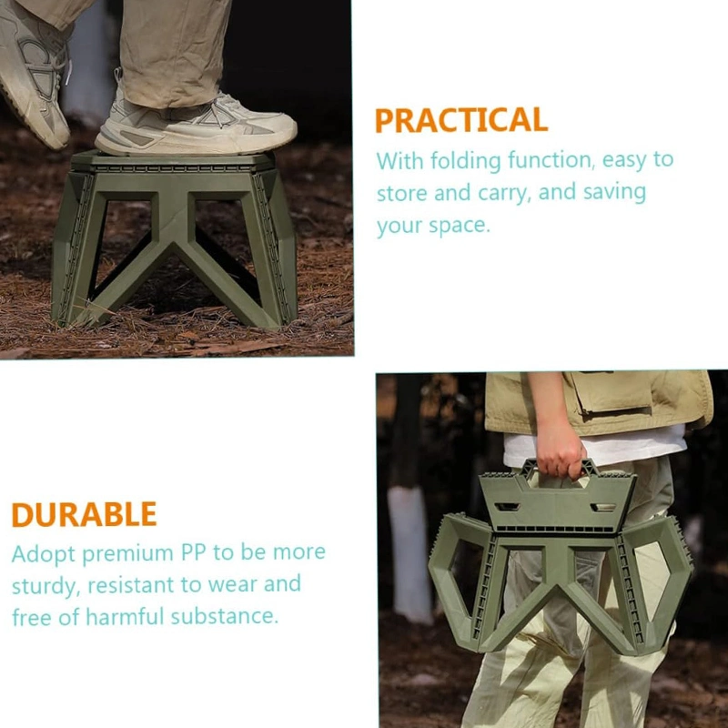 Custom Sturdy Portable Collapsible Telescopic Seat Camping Chair Retractable Folding Stool