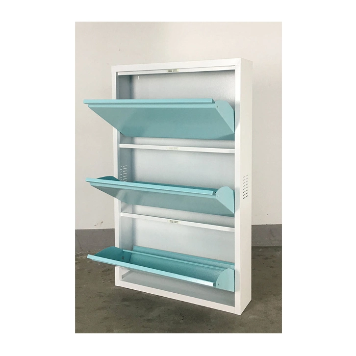 Fas-036A Shoe Drawer Cabinet Large Capacity Hidden 3 Tier Shoe Storage Cabinet Free Standing Rack for Entryway