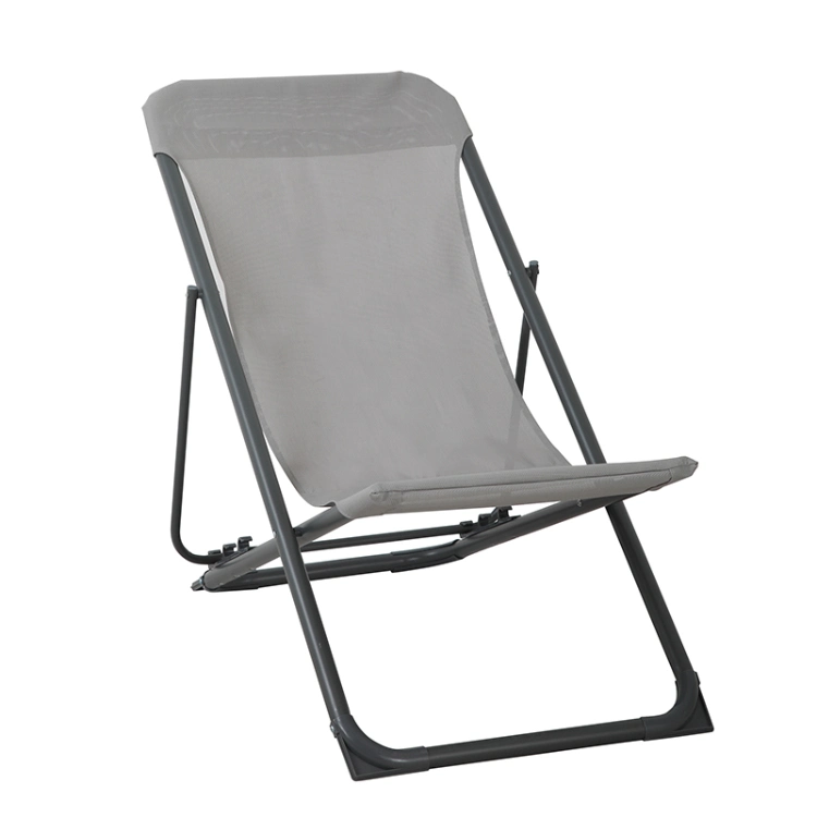 Custom Furniture Adjustable Height Lounge Chair Folding Beach Sand Chair for Sales